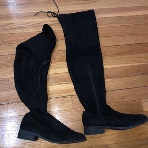 Black over the knee boots